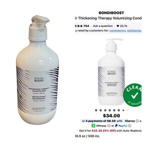 BondiBoost Thickening Therapy Volumizing Conditioner (16.9 oz / 500 mL)
